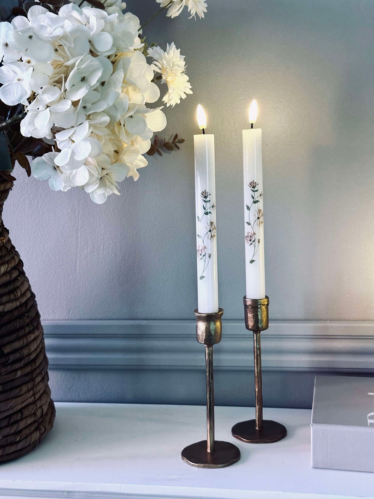 LED Rosblomma Scenbelysning – Set med 2 st