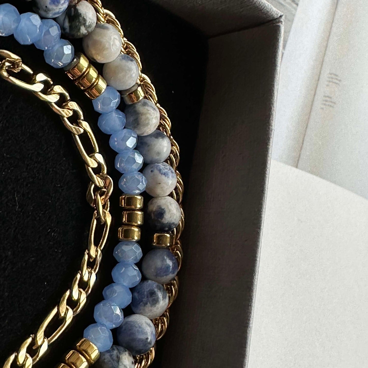 Armband Erika Blue - Set med 4 armband