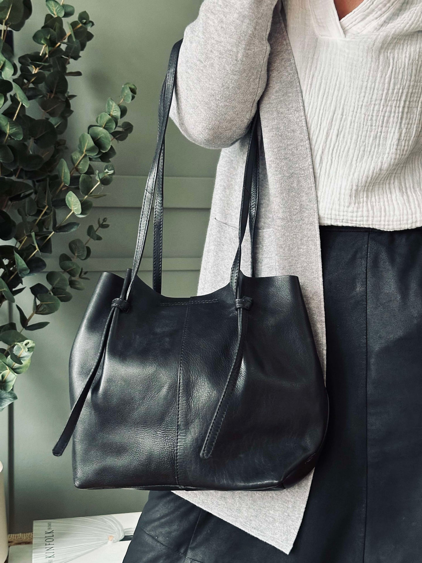 Exklusiv Shopper Svart