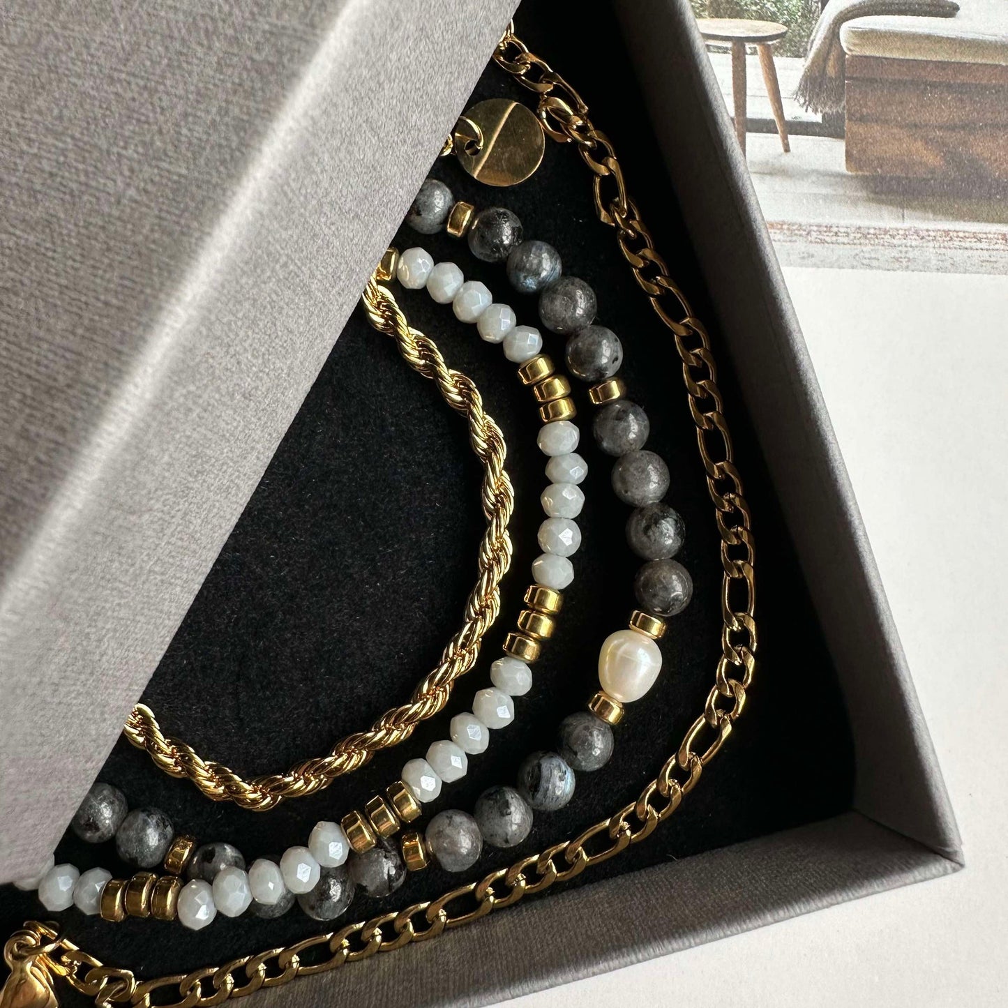 Armband Erika Stone - Set med 4 armband