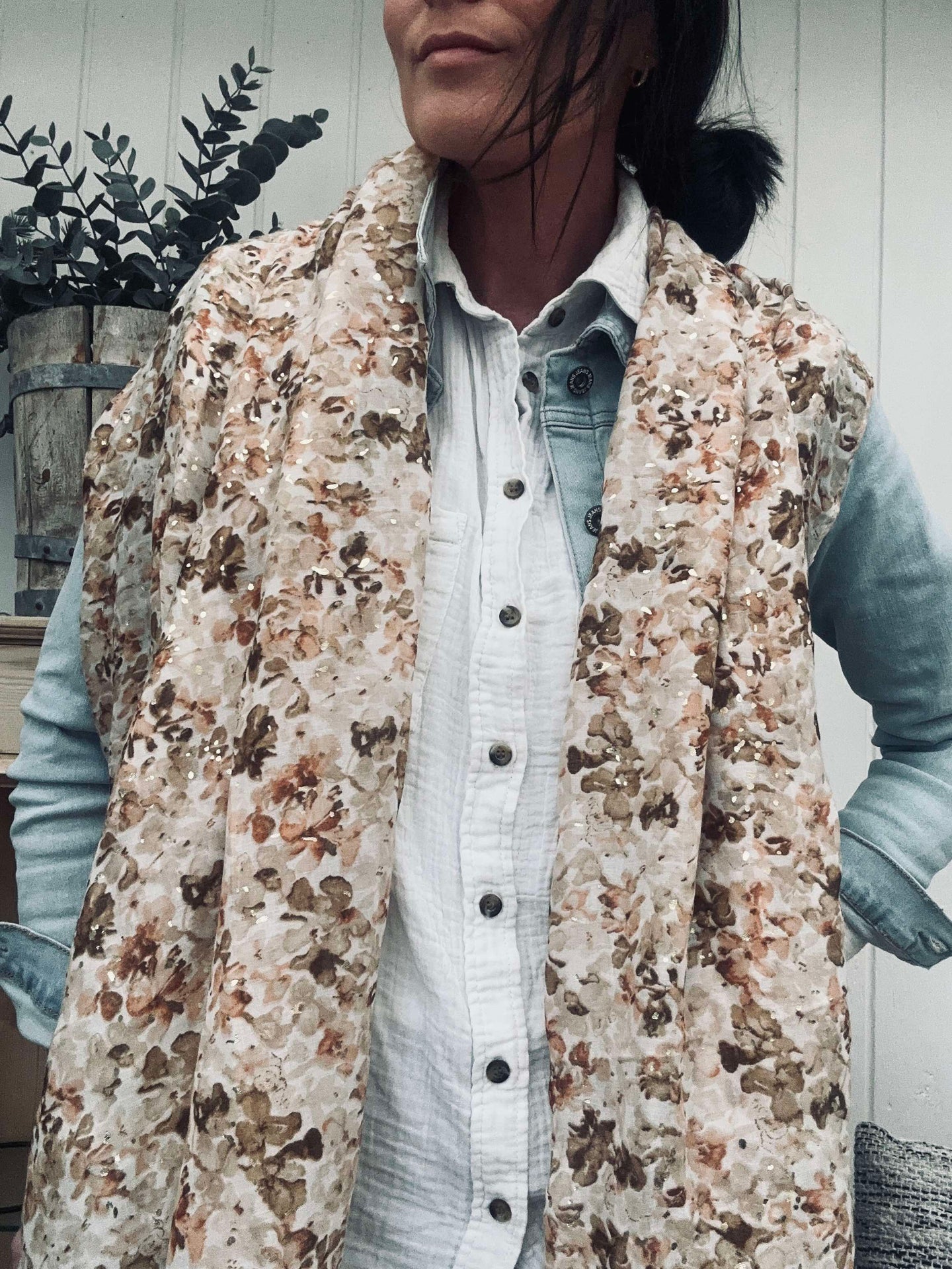 Halsduk Nelly Beige