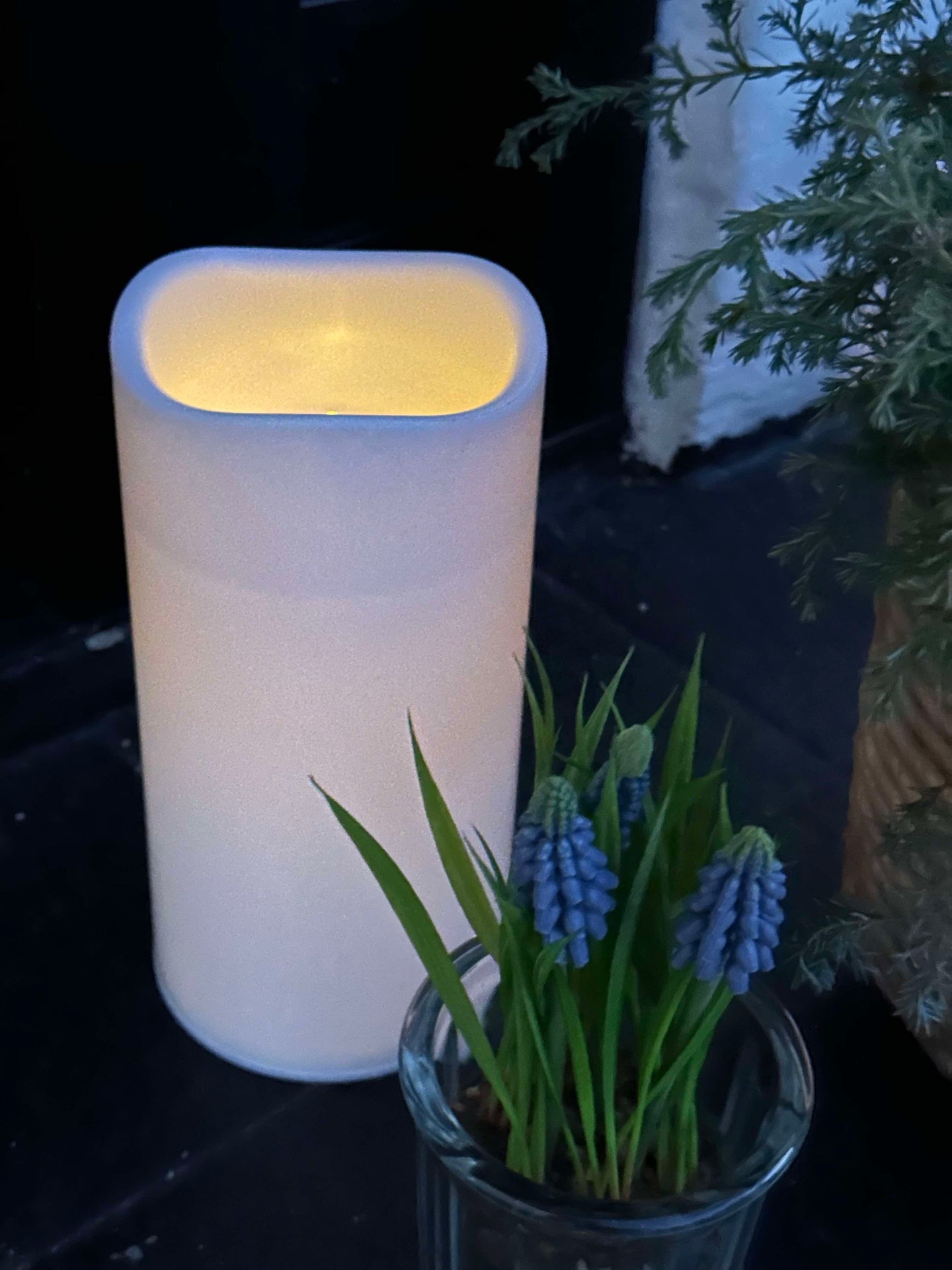 Solar Blockljus - H 23cm