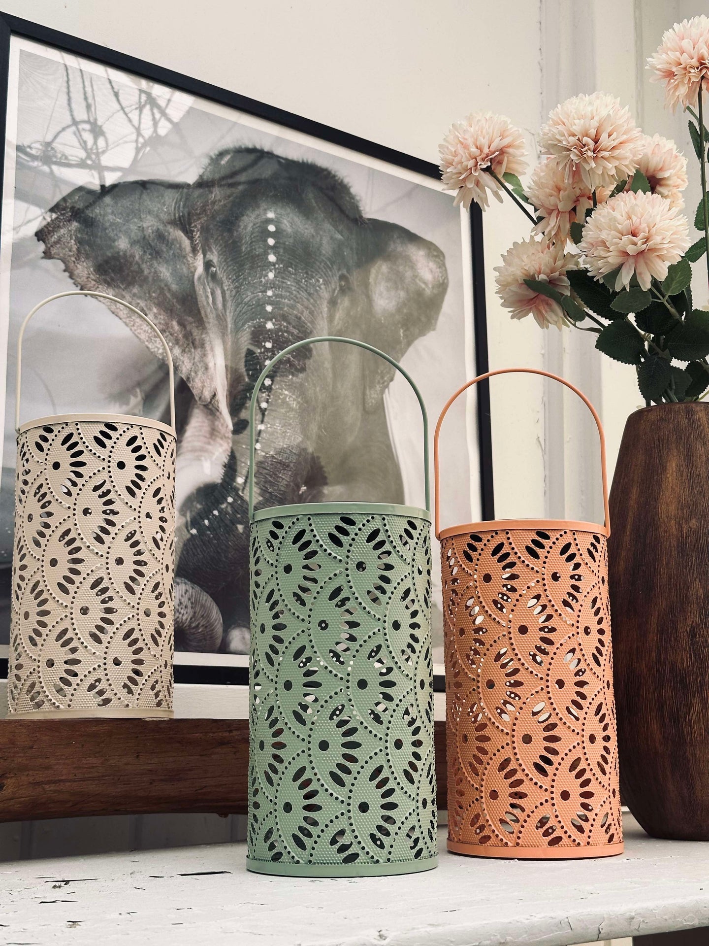 Lykta DELI med solceller – Coral