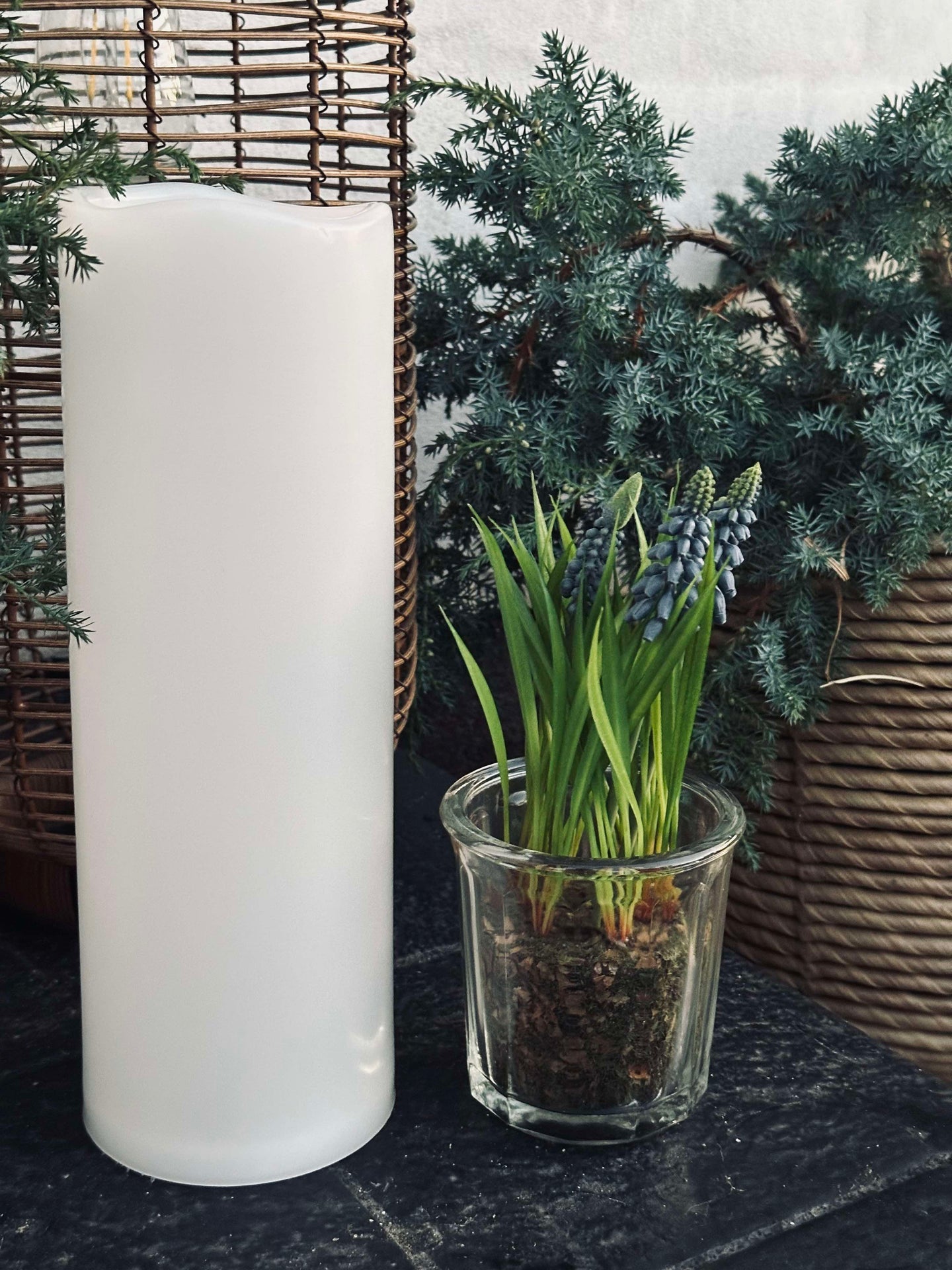 Solar Blockljus - H 30cm