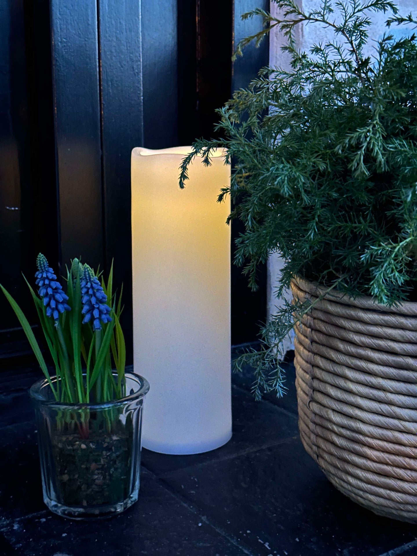Solblockljus - H 30cm