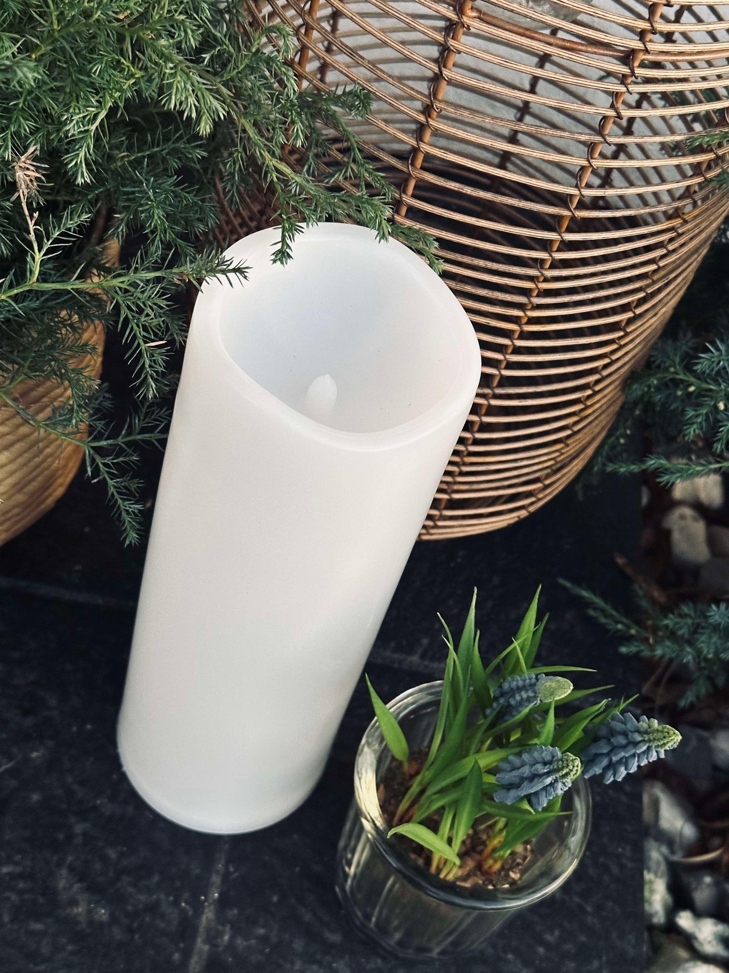 Solar Blockljus - H 30cm