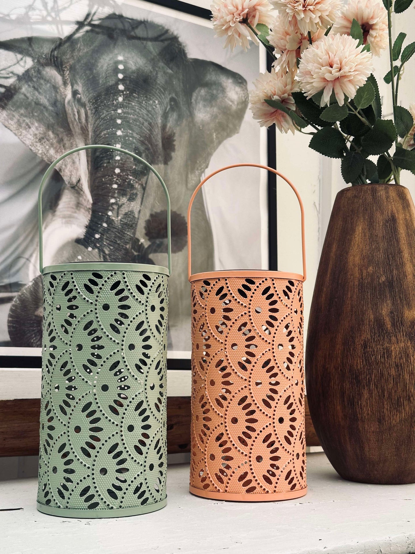 Lykta DELI med solceller – Coral