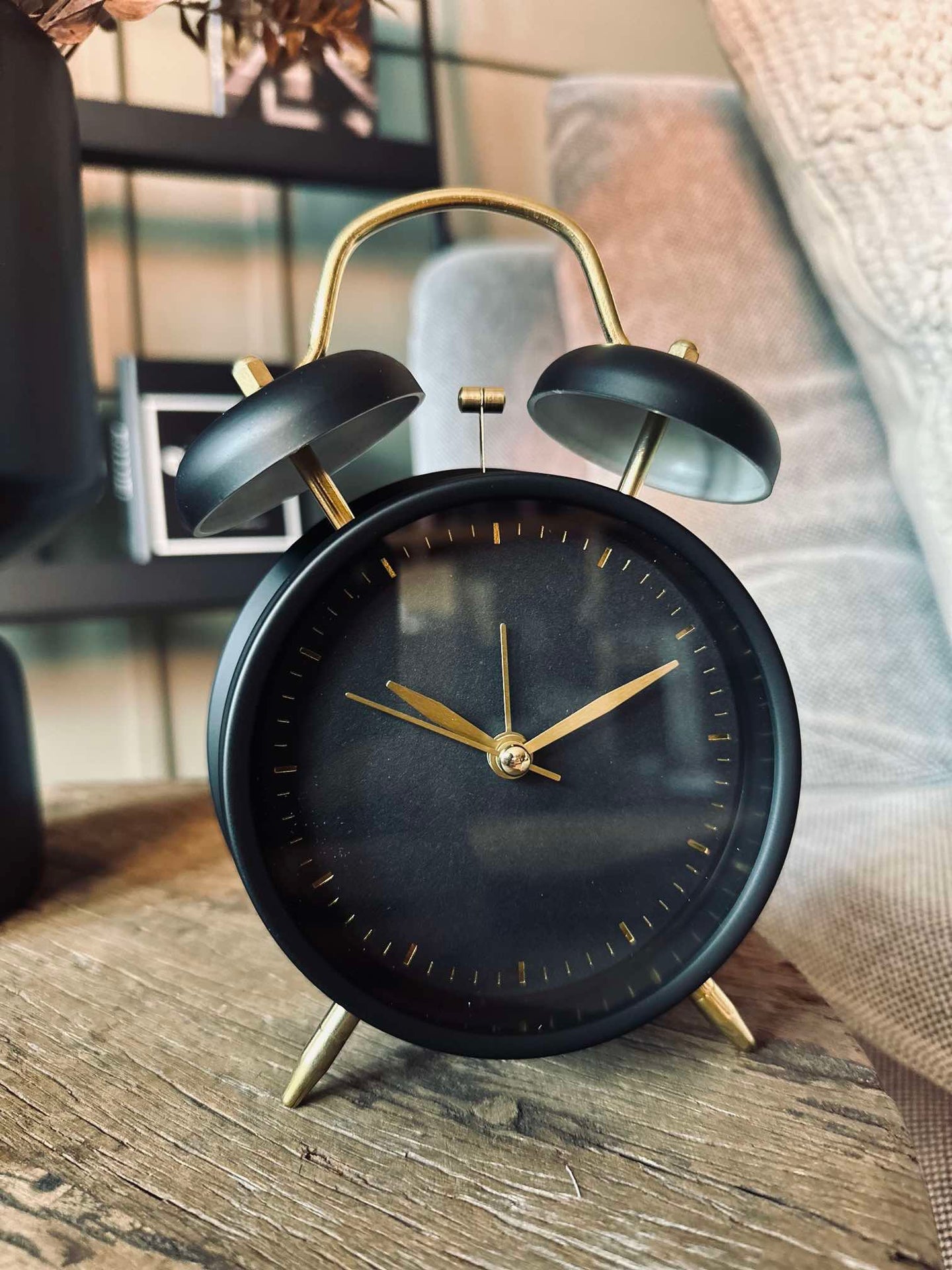 Väckarklocka - Svart / Guld