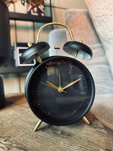 Väckarklocka - Svart / Guld