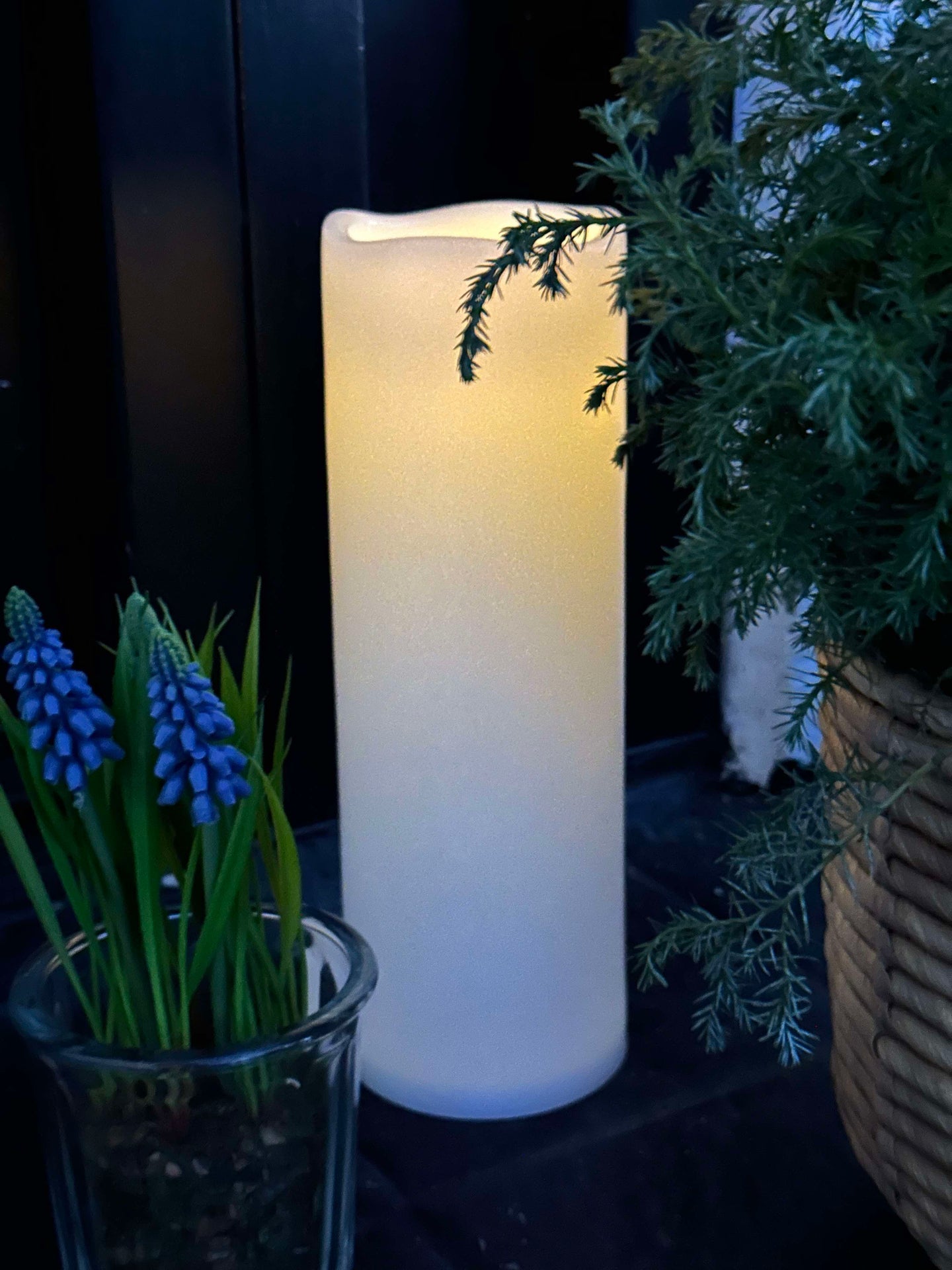 Solar Blockljus - H 30cm