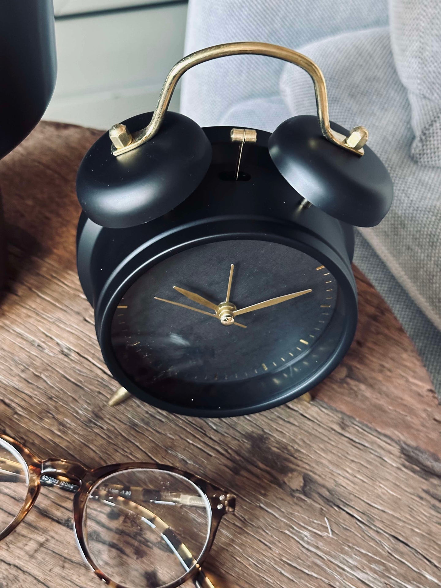 Väckarklocka - Svart / Guld