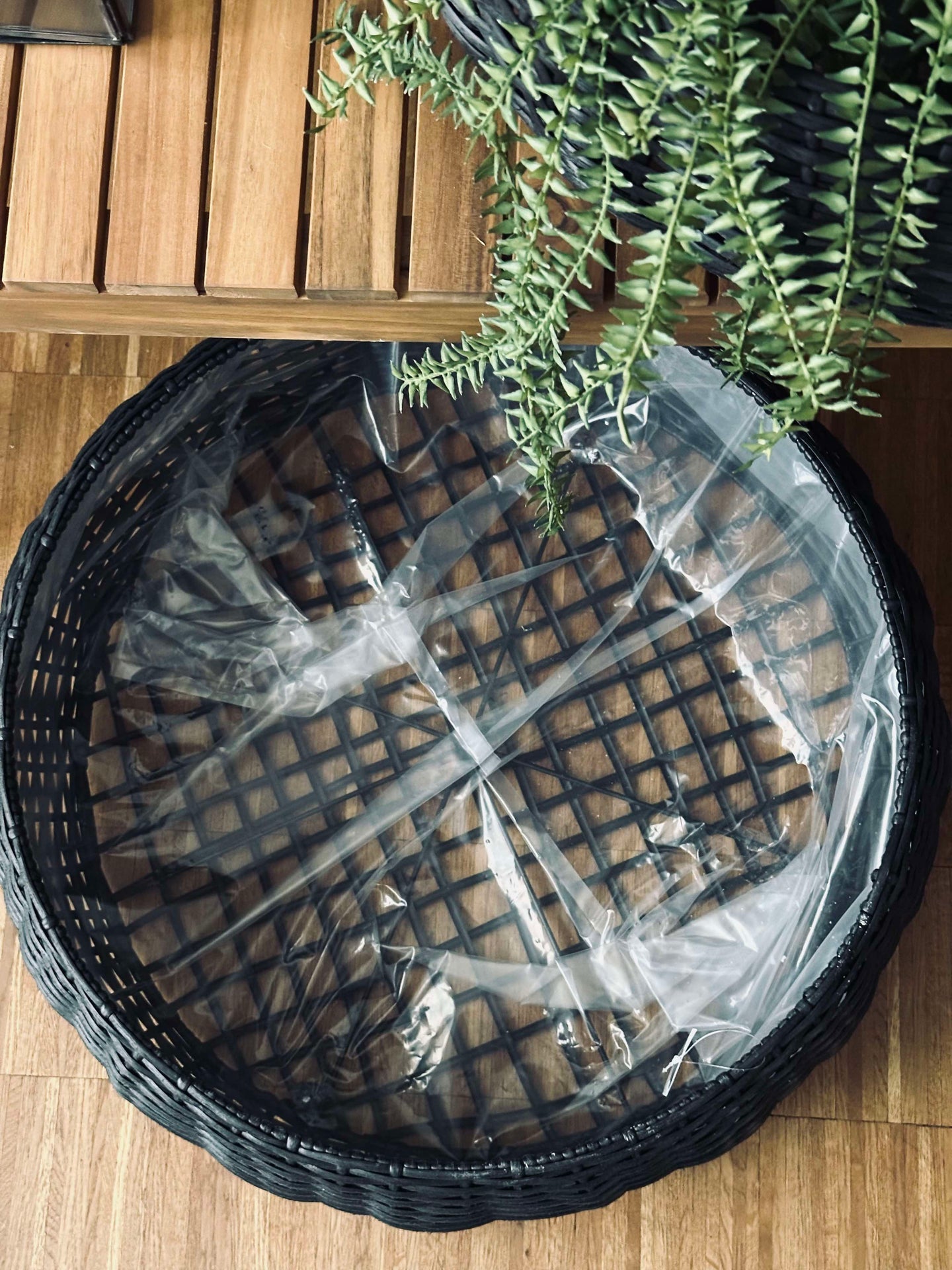 Korgset Rattan - Svart 2 st.