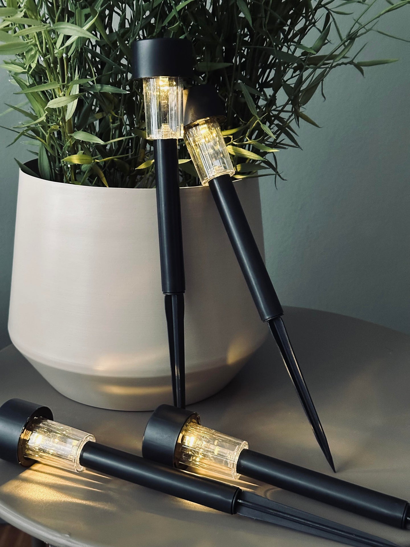 Fakkel Effekt Black – Set med 4 st