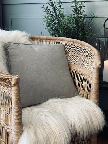 Kudde med fyllning - Grå / Mint 43x43