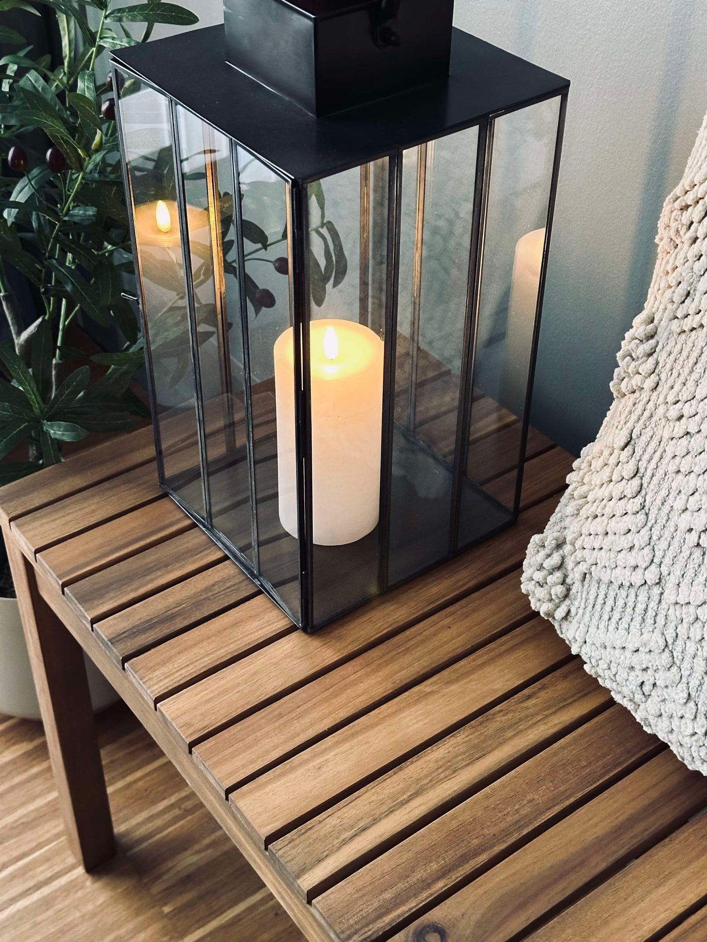 Bänk TOKYO Akacia - 88 cm