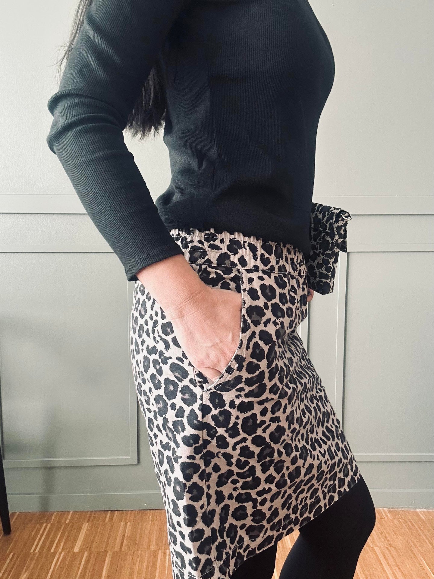 Kjol Jane Leopard Grå