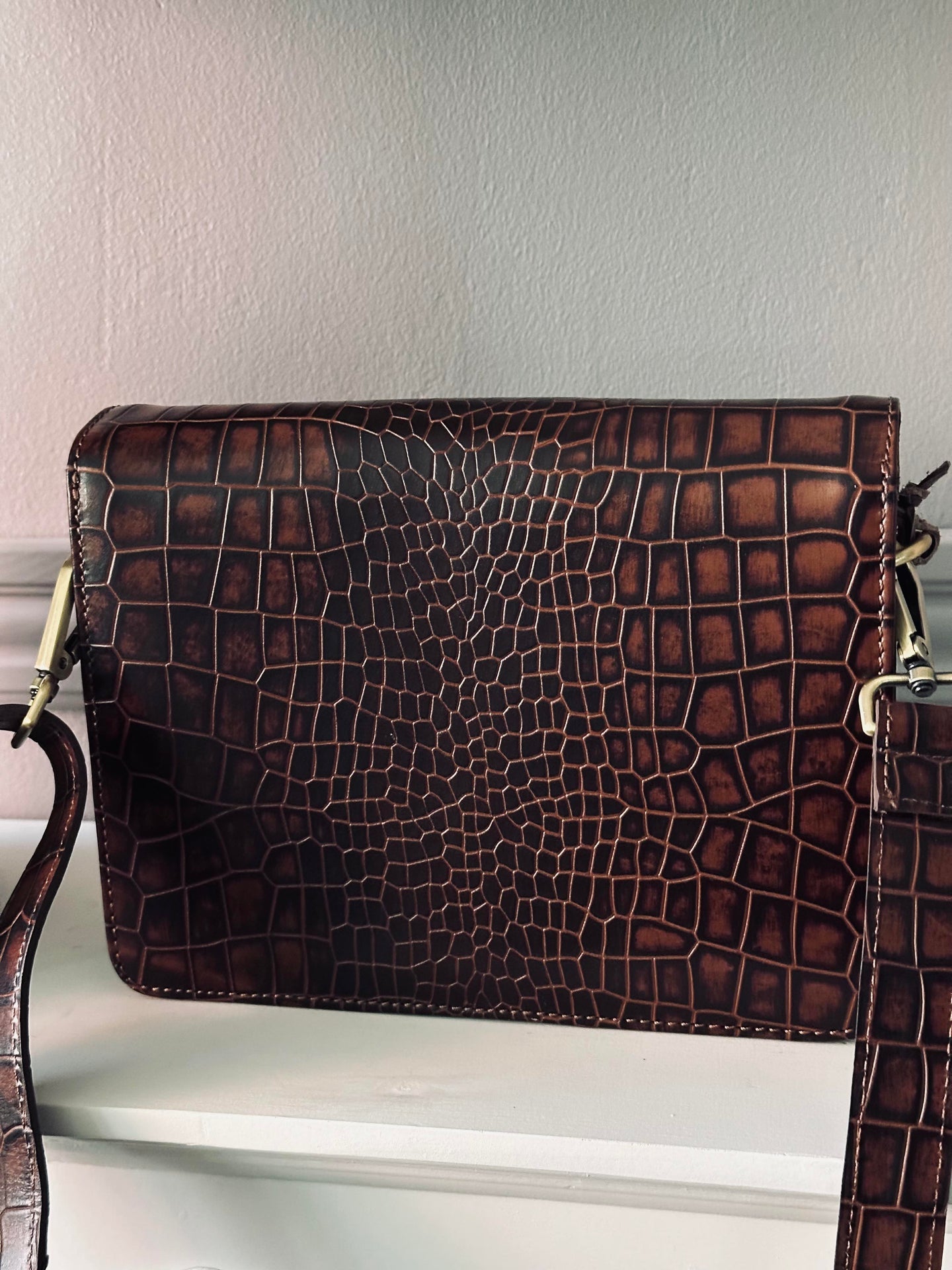 Crossover boxbag - Brown
