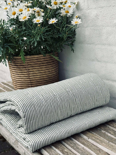 Picknickfilt Grönrandig