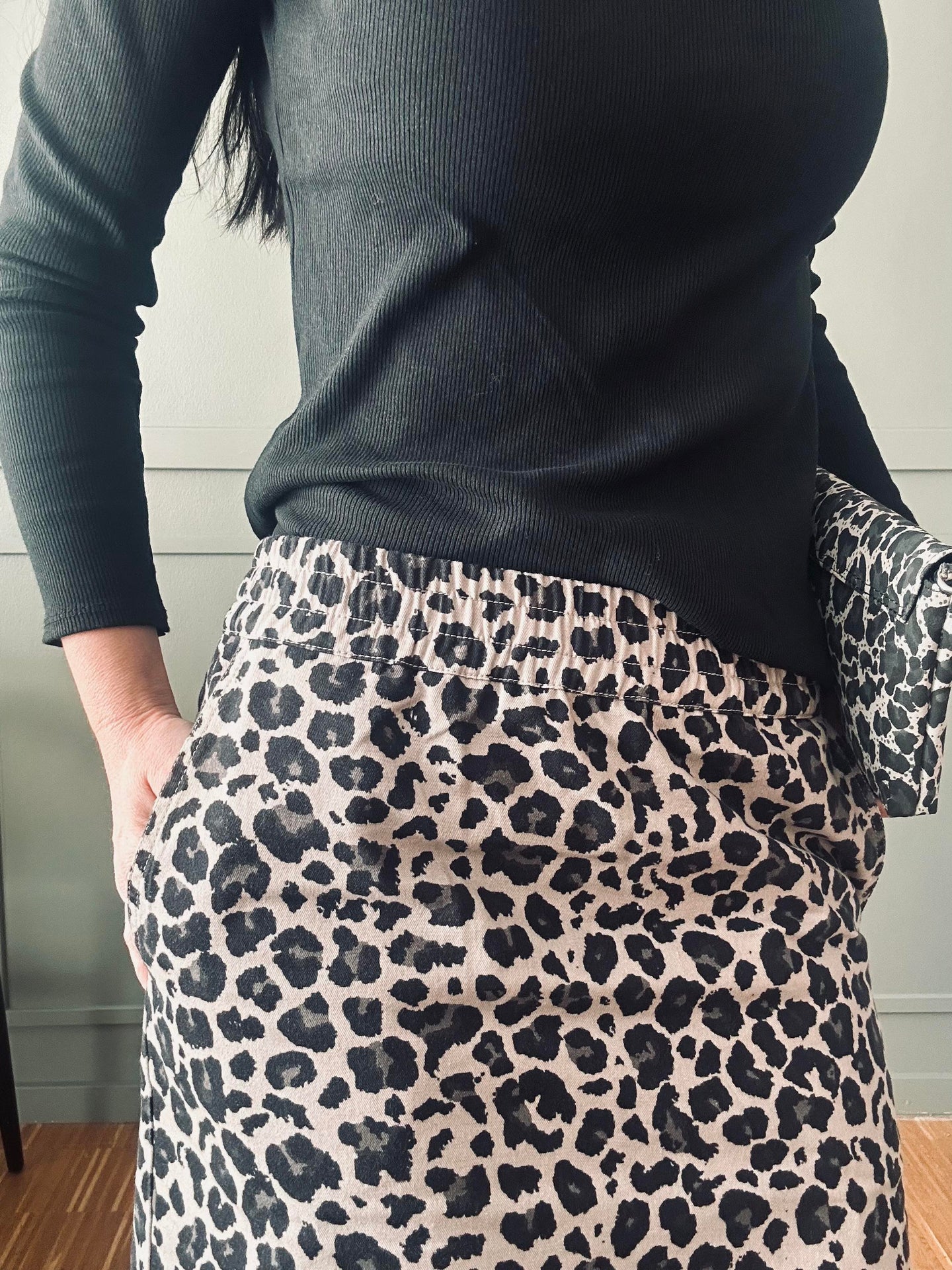 Kjol Jane Leopard Grå