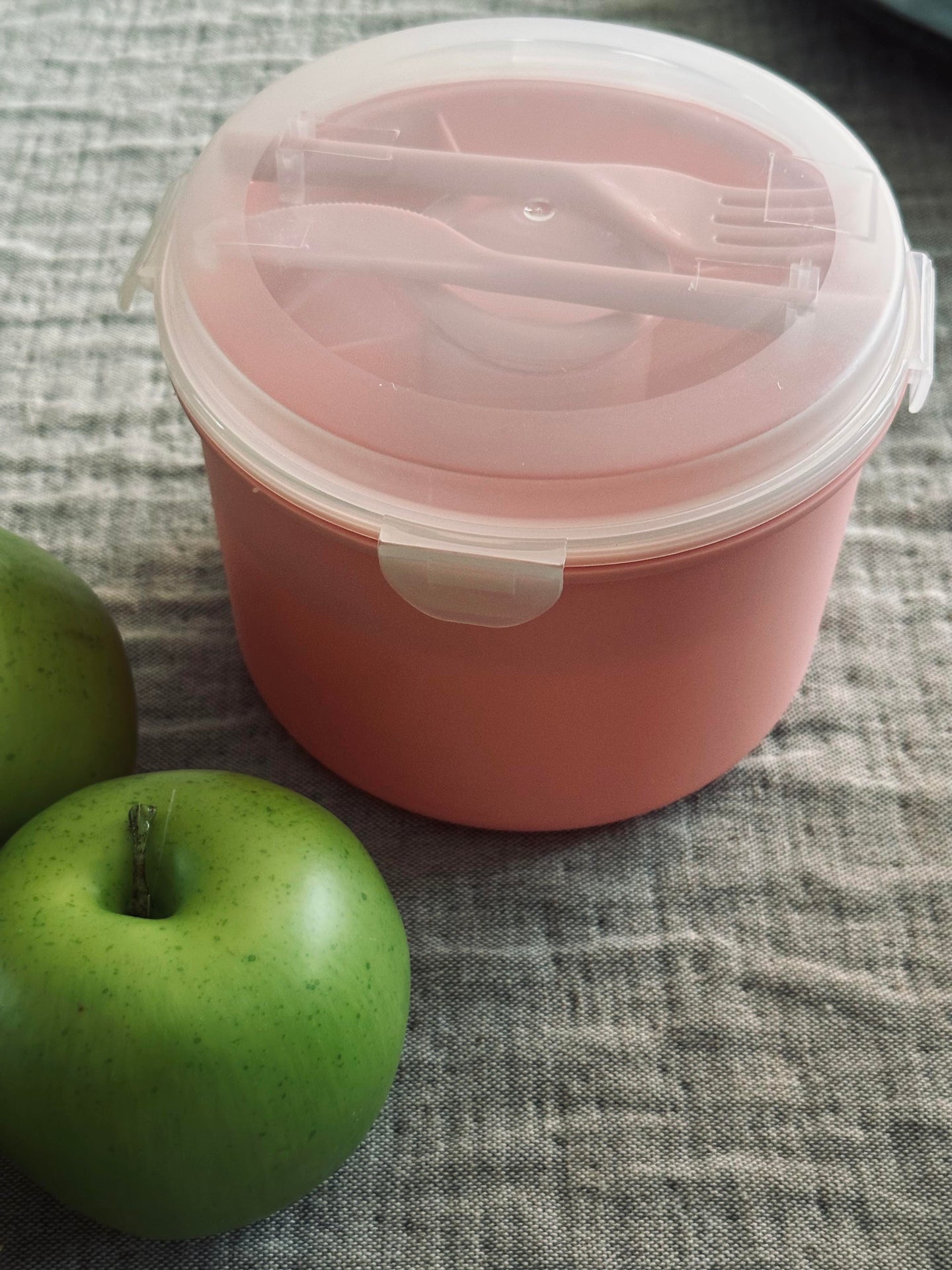 Lunchbox med dressingkopp - Rosa