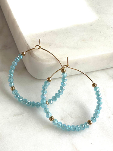 Örhängen Merle – Isblå