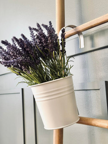 Krukskydd med handtag - Vit