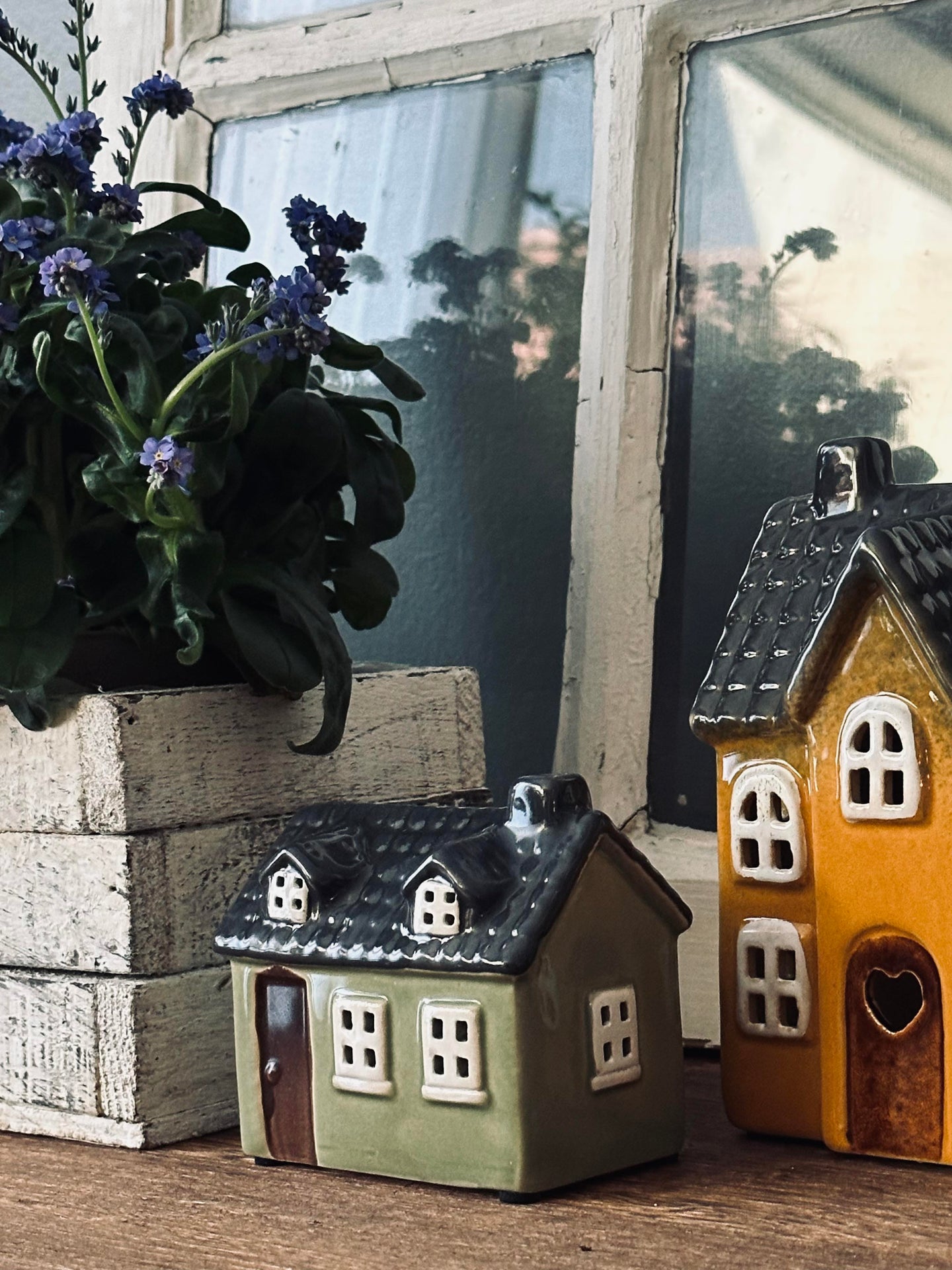 Ljuslykta - Keramik grön