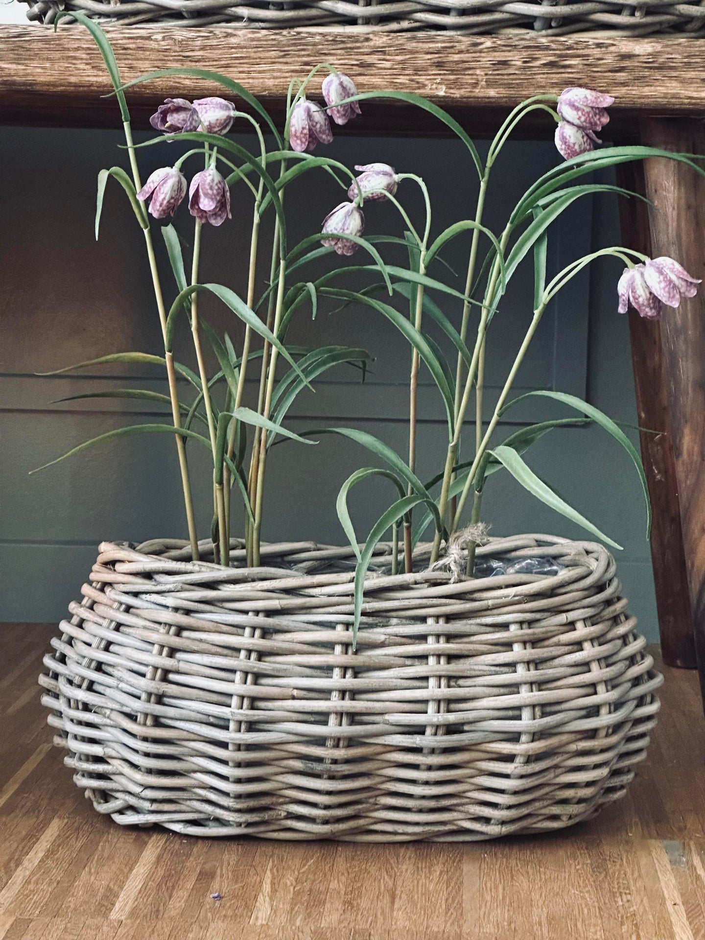 Planteringskorgar - Set med 2 st. Oval rotting