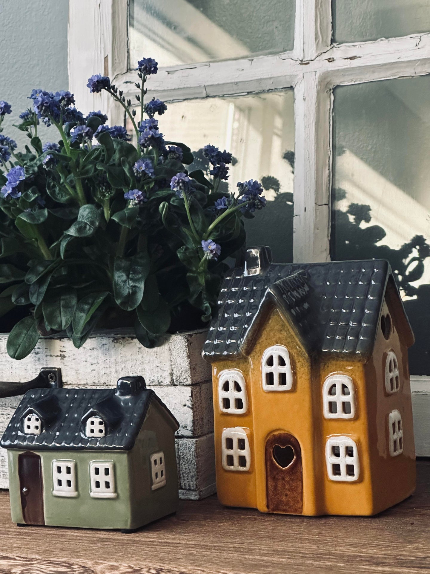 Ljuslykta - Keramik grön