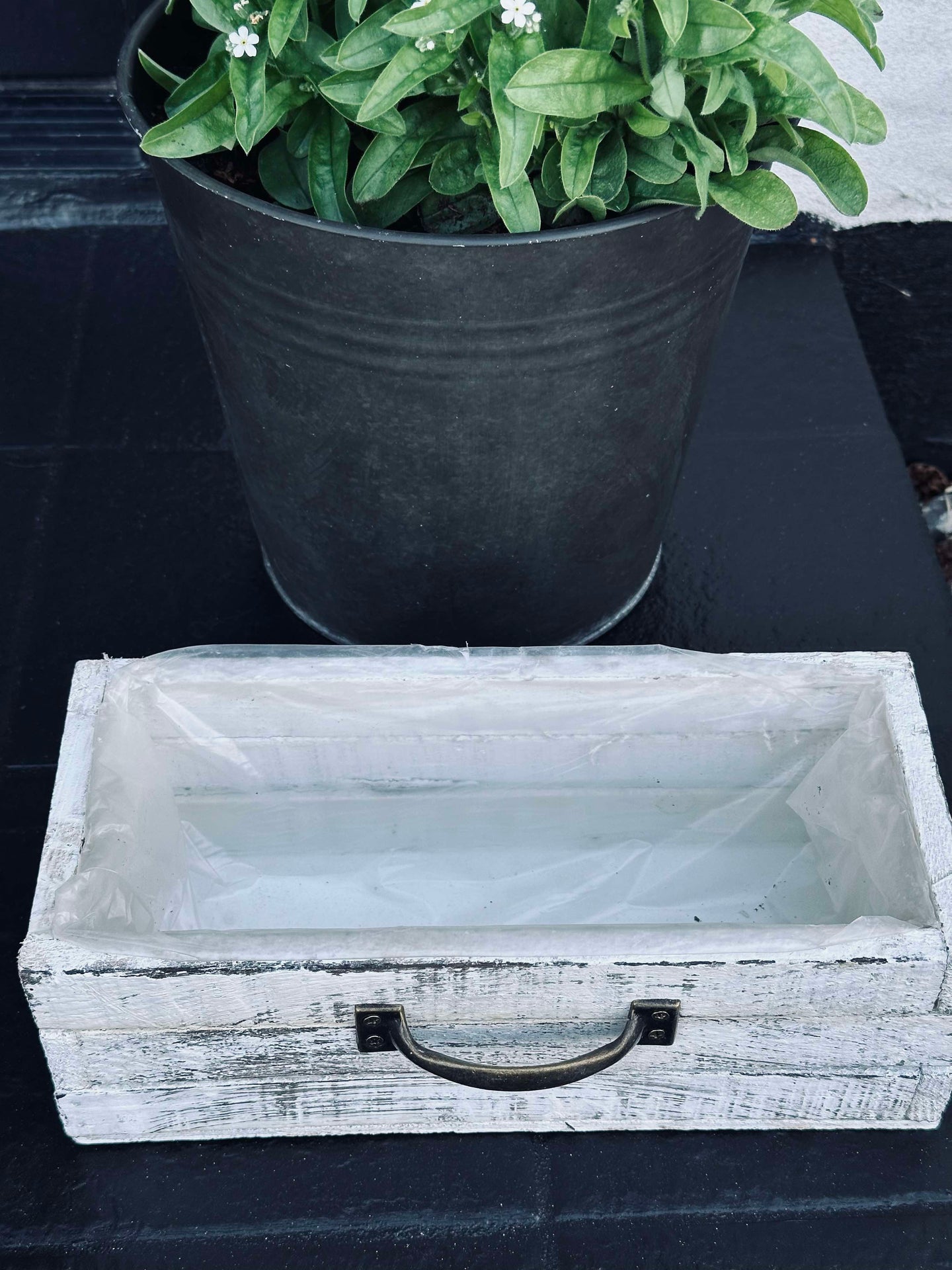 Planteringslåda - Vit