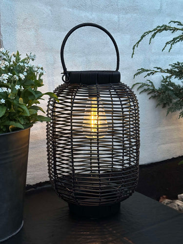 Solcellslykta Molly Svart – Liten