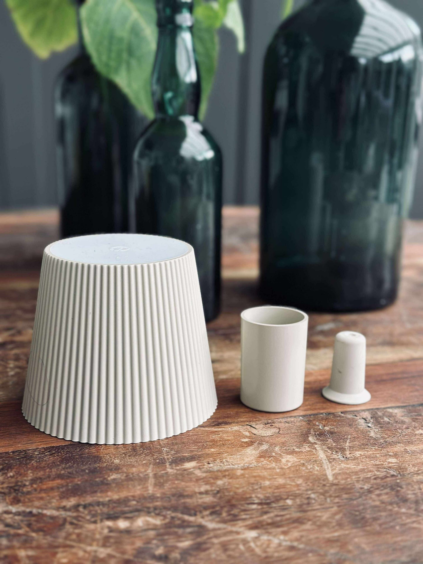 LED-lampa för vinflaska - Creme MIX