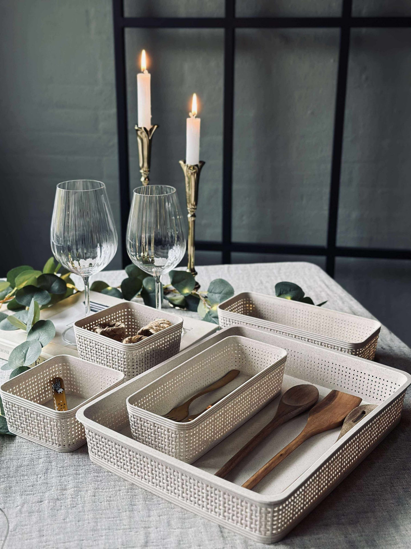 Sminkorganisatör - Set med 5 delar