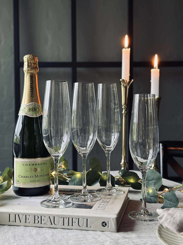 Champagneglas CRYSTAL - Set med 4 st.