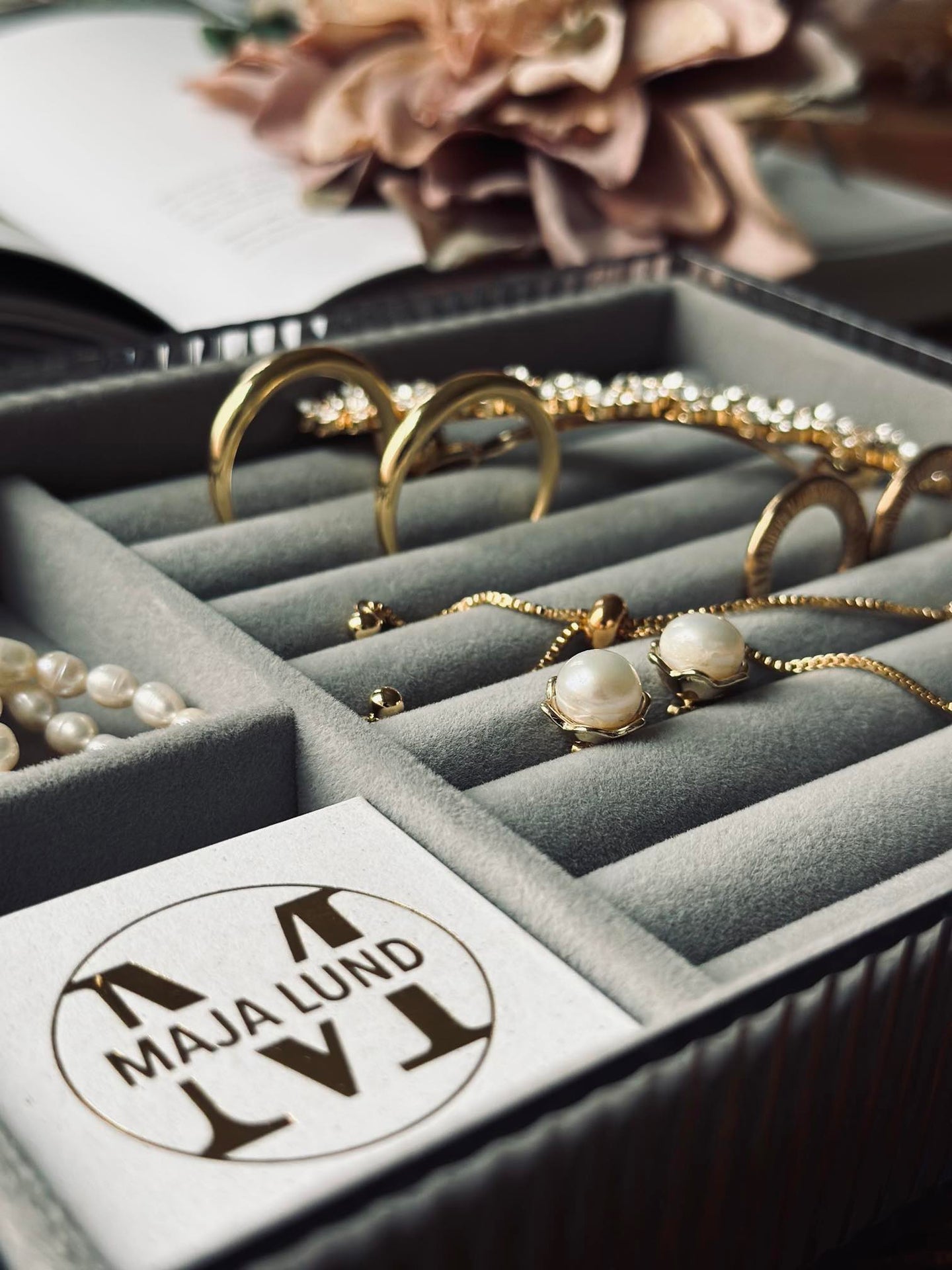 Smyckesförvaring med lock