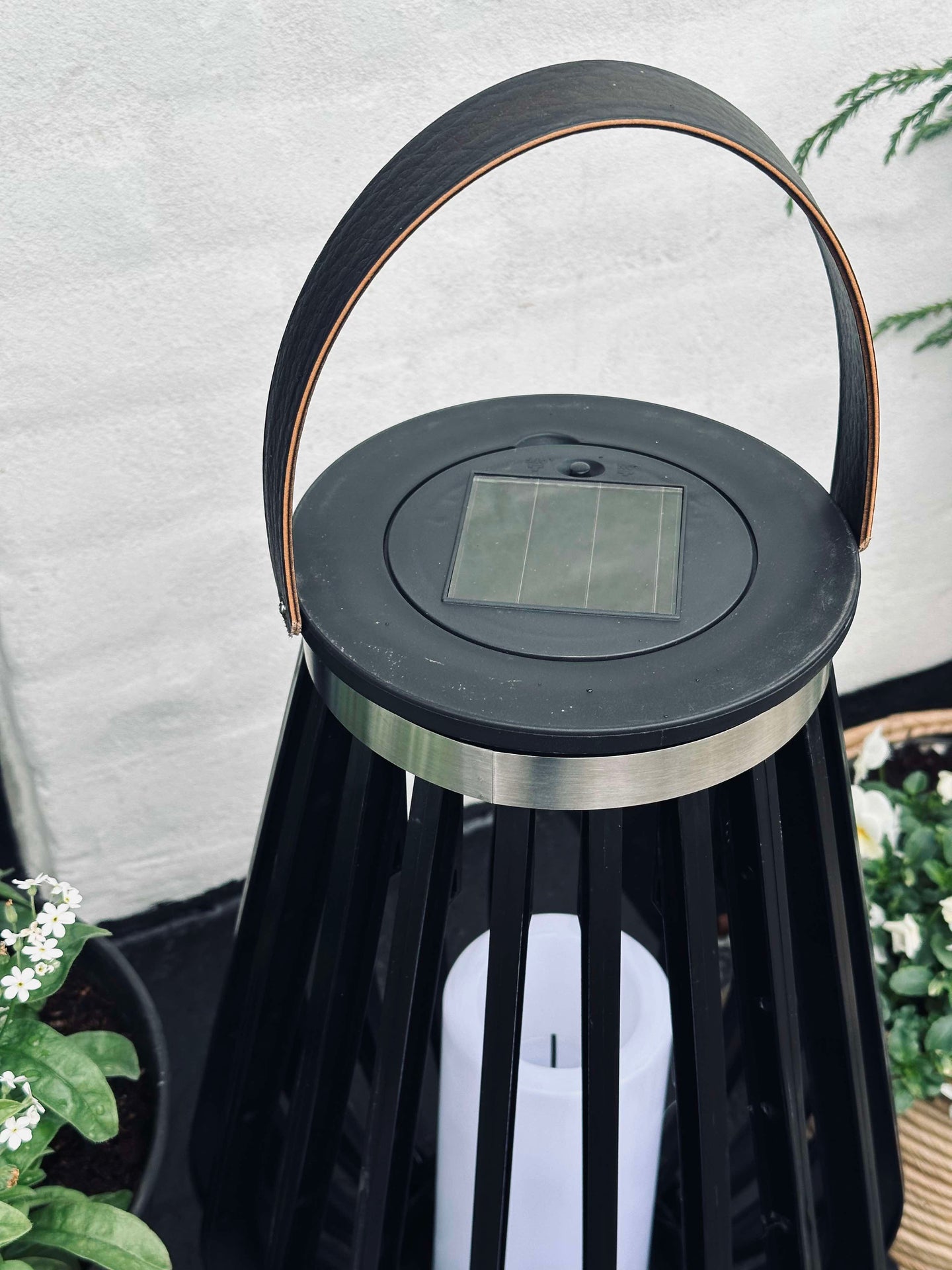 Lykta Solar svart XL