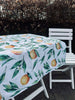 Duk - Vattenavvisande 180x130 - Orange citrus