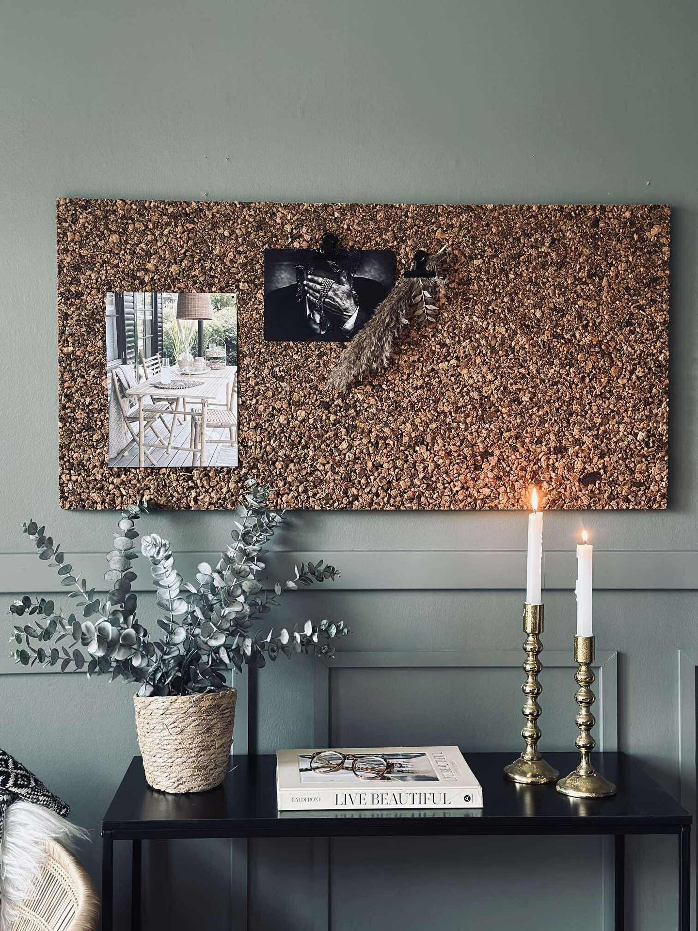 Korkplatta - Rustik anslagstavla 2 cm