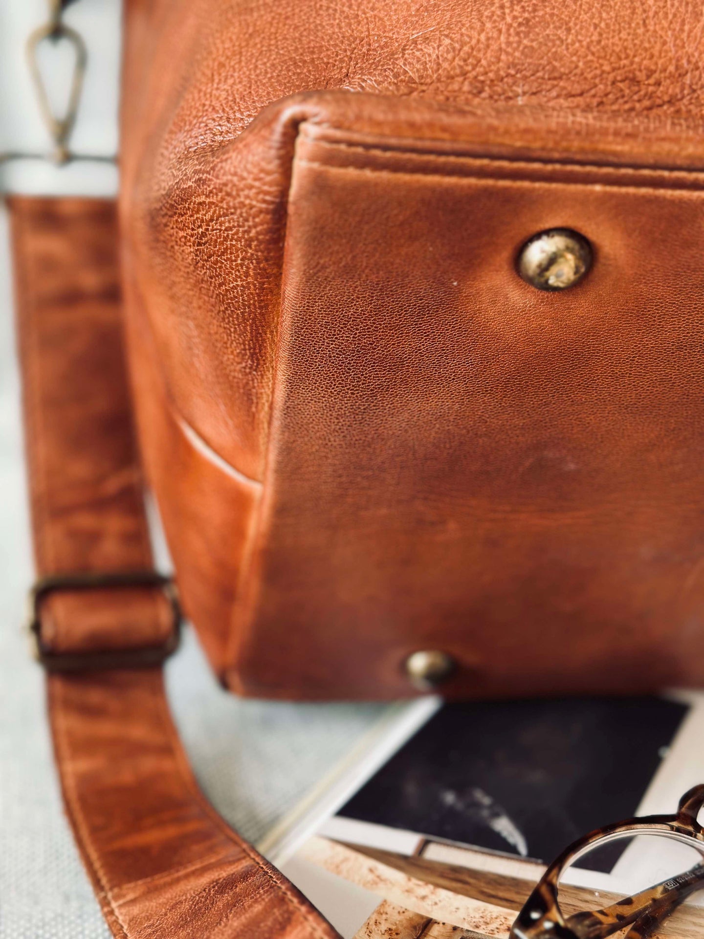 Weekendväska DEXTER - Cognac