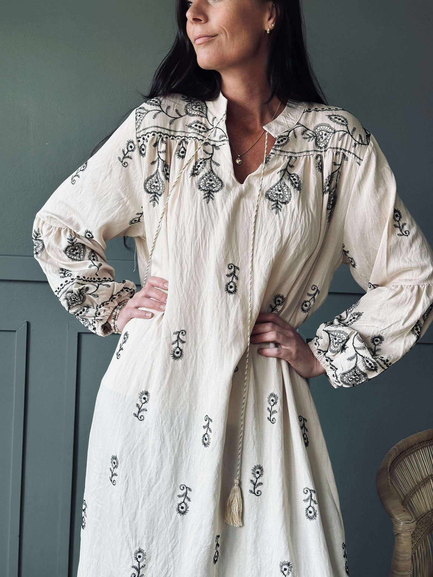Klänning Embroidery boheme