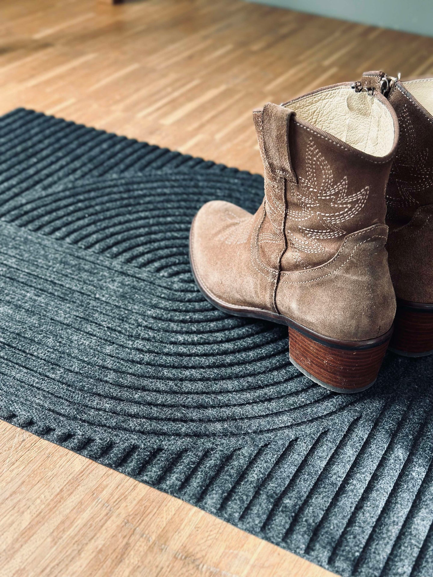 Dörrmatta Grafisk design - Gummi / kol