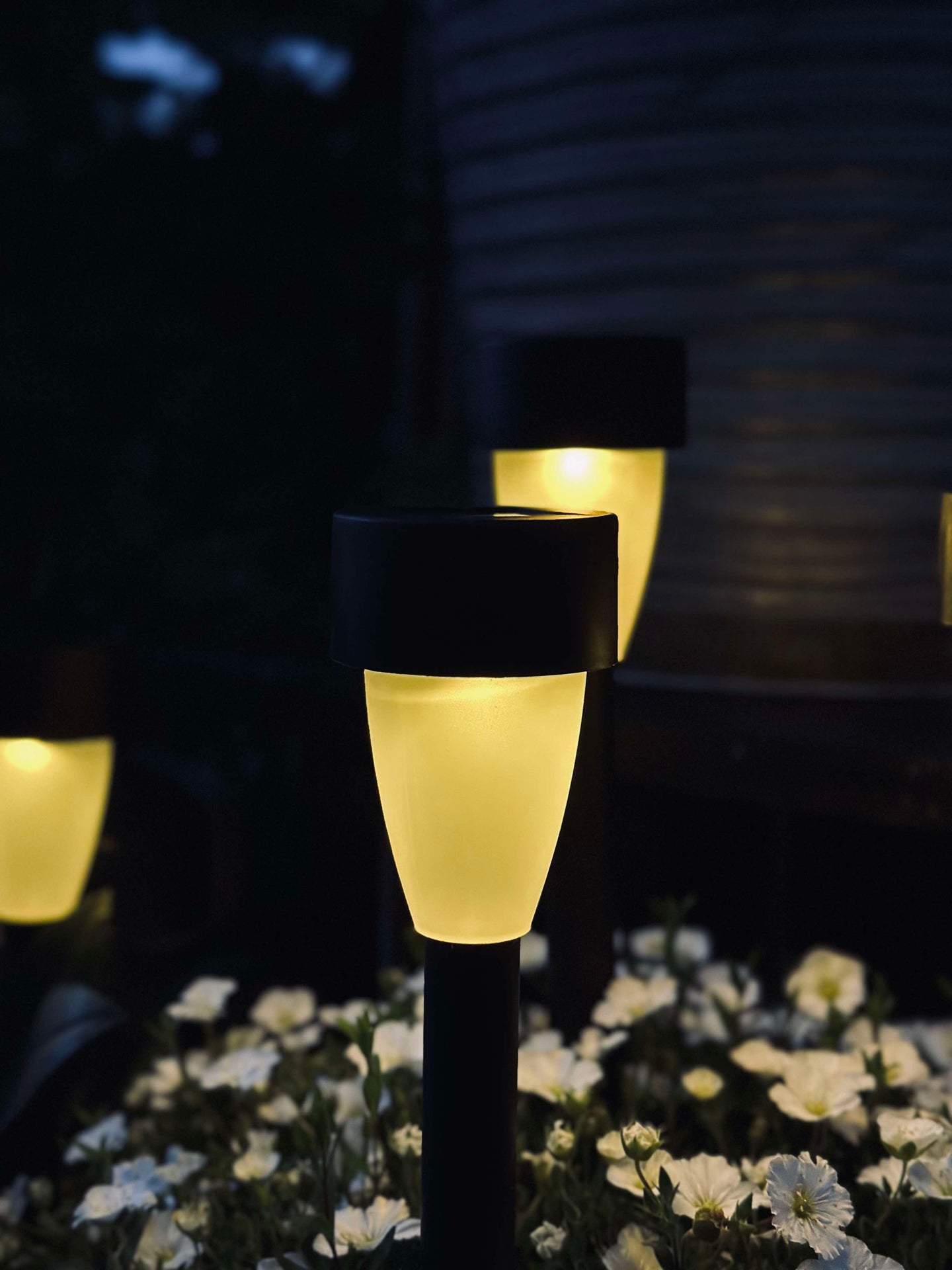 Fackla med solceller – Set om 4 st.