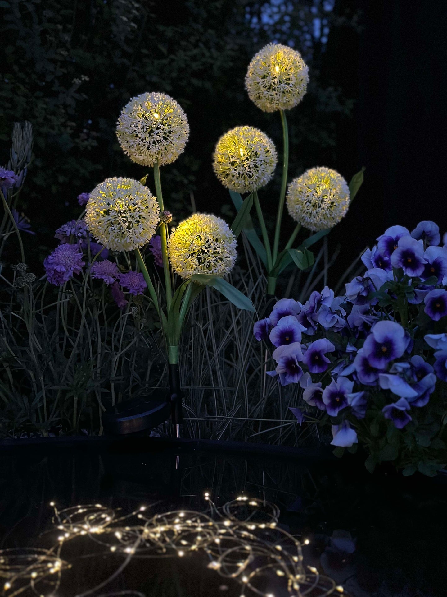 Dekorativ lök med solceller