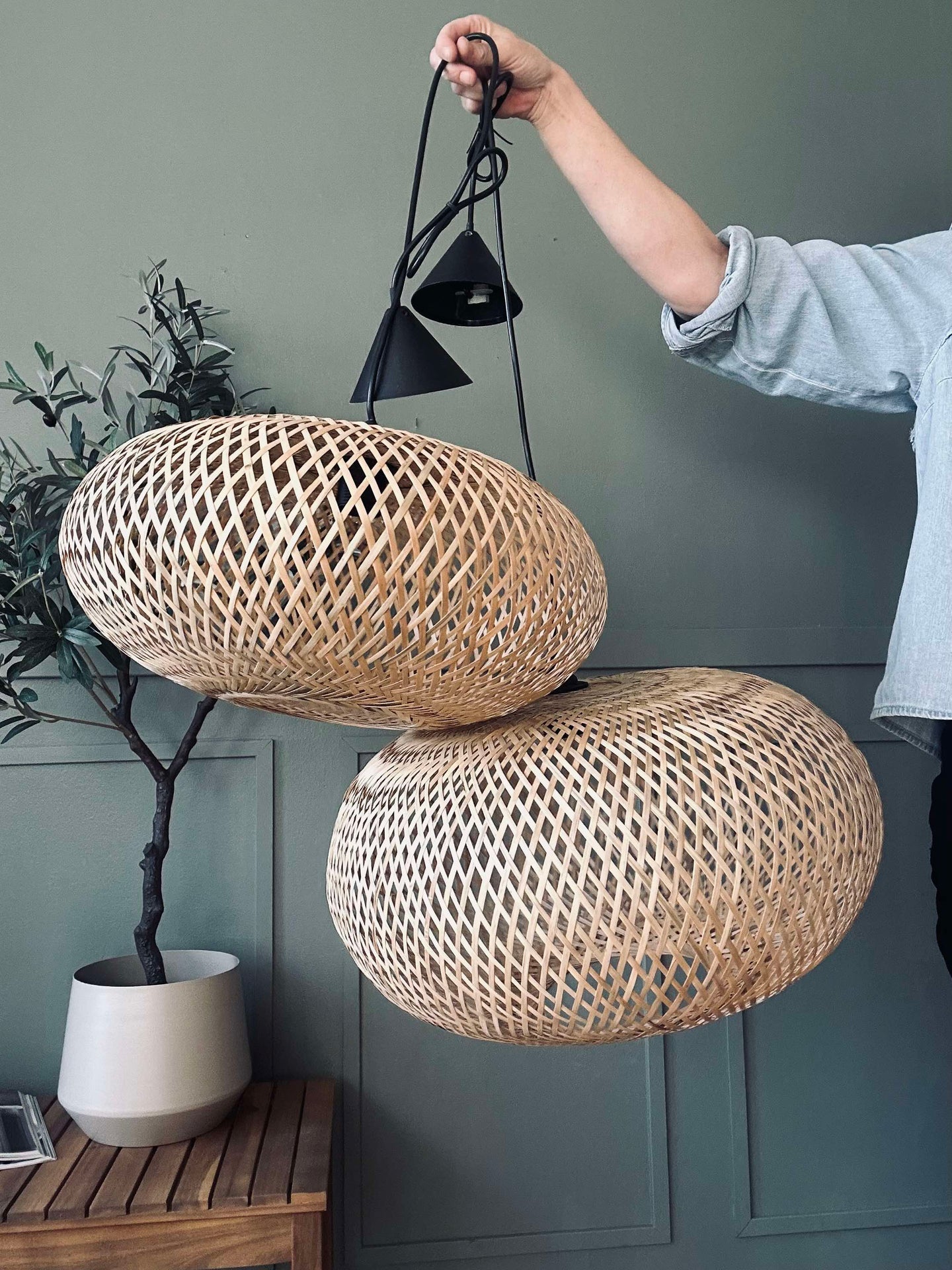 Lampa i bambu - Dia 45