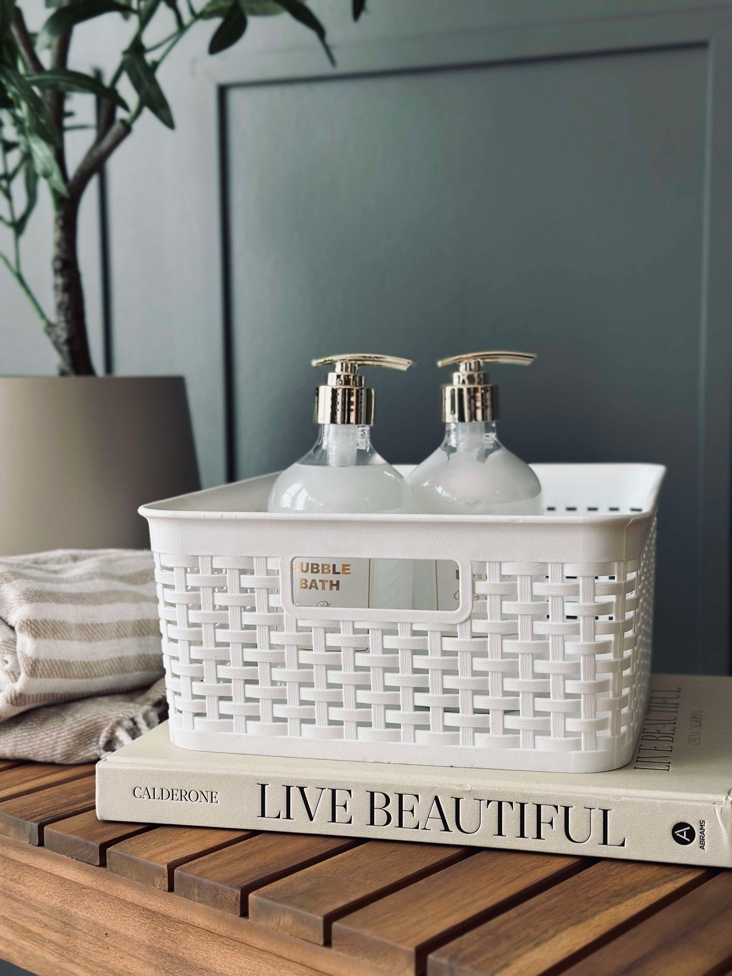 Förvaringslåda Vit - Large