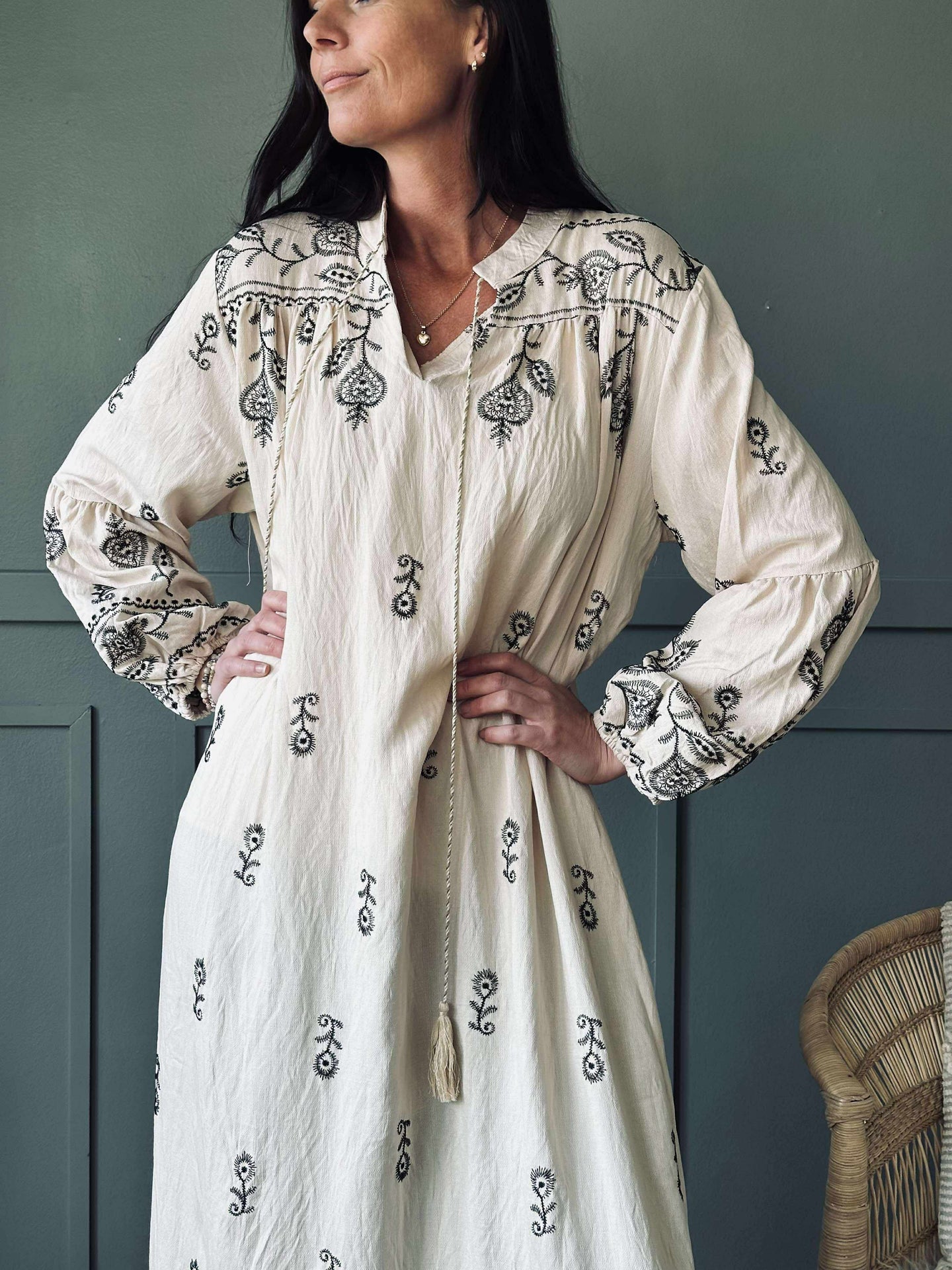 Klänning Embroidery boheme