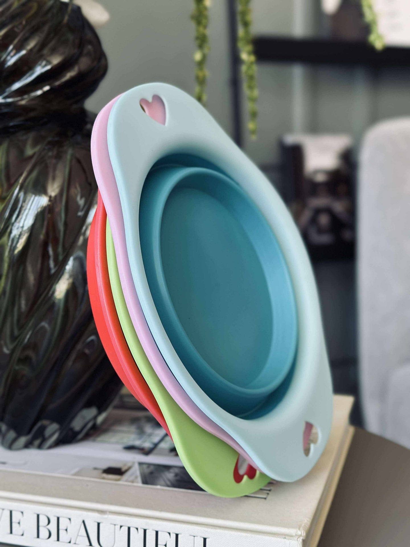 Hopfällbar Hundskål - Färgblandning