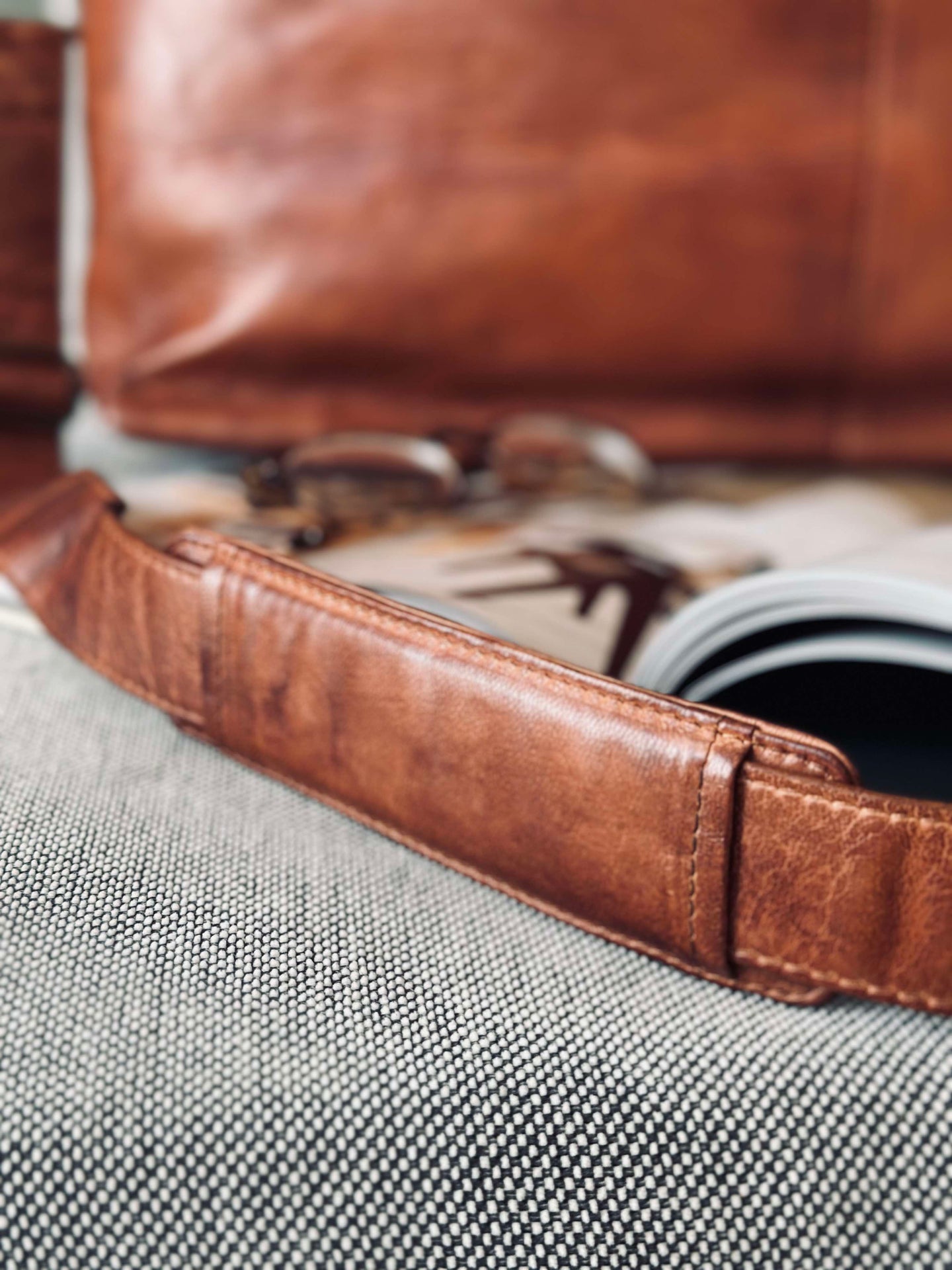 Weekendväska DEXTER - Cognac