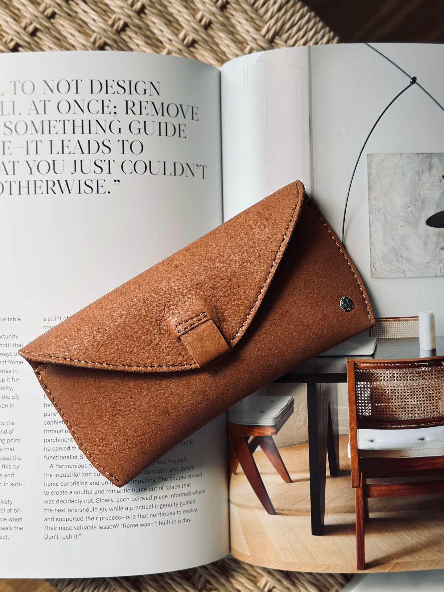 Solglasögonfodral - Cognac