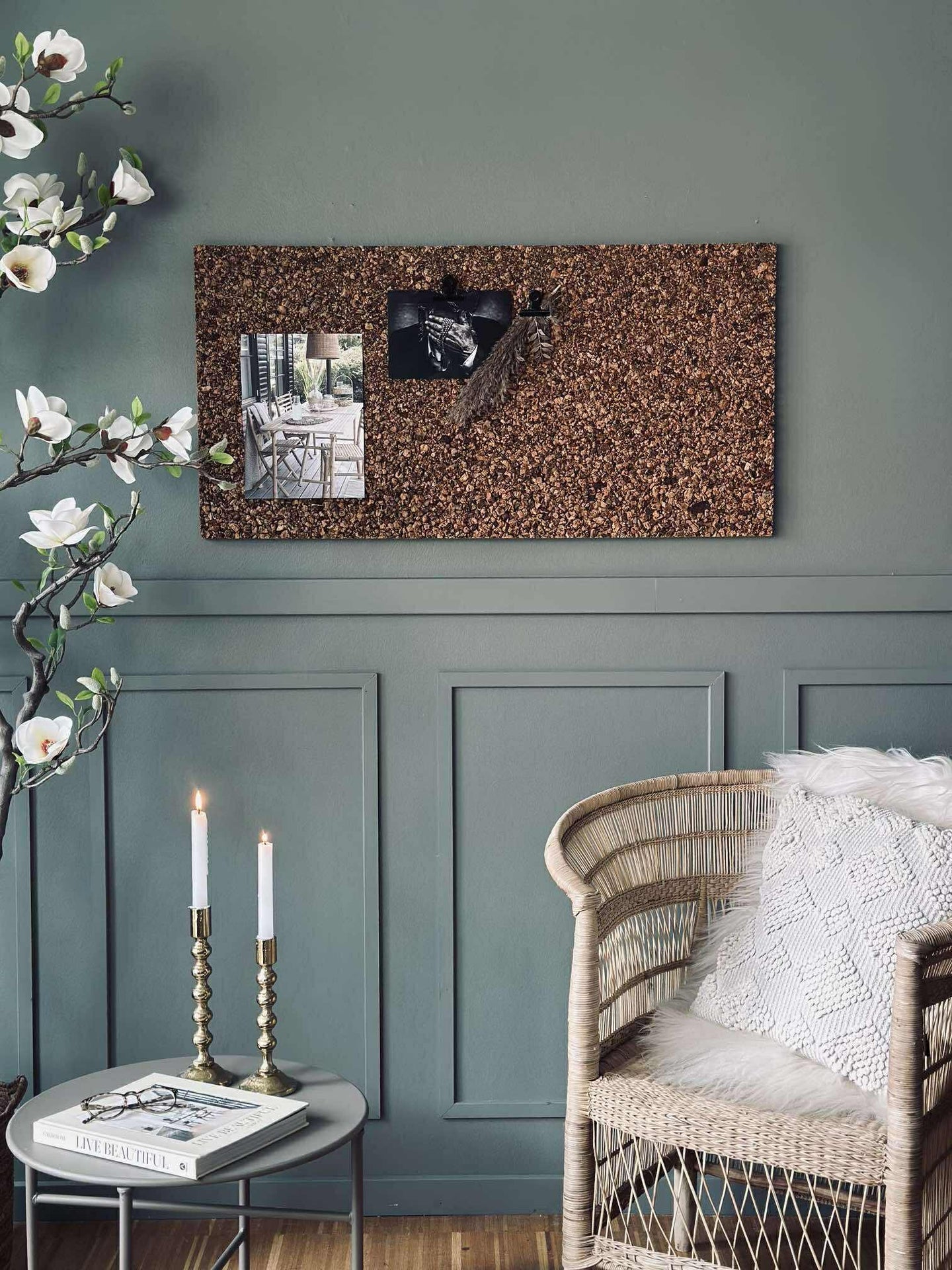 Korkplatta - Rustik anslagstavla 2 cm